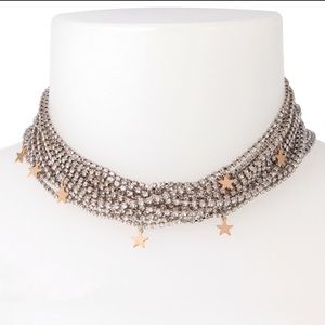 Betsey Johnson Celestial Stone Choker Necklace